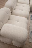 sofa kreslas fotelis - Fotelis Hanah Home Bubble 1R Bouclette, kreminės spalvos, 95 cm x 95 cm x 75 cm - 6 nuotrauka