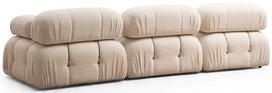 sofa kreslas fotelis - Fotelis Hanah Home Bubble L1 Bouclette, kreminės spalvos, 95 cm x 95 cm x 75 cm - 2 nuotrauka