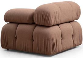 sofa kreslas fotelis - Fotelis Hanah Home Bubble 1R Bouclette, rudas, 95 cm x 95 cm x 75 cm - 2 nuotrauka