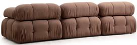 sofa kreslas fotelis - Fotelis Hanah Home Bubble 1R Bouclette, rudas, 95 cm x 95 cm x 75 cm - 3 nuotrauka