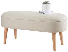 Pufas Hanah Home Lednok, kreminės spalvos, 100 cm x 40 cm x 47 cm