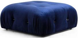 Pufas Hanah Home Bubble Velvet, mėlynas, 95 cm x 95 cm x 45 cm