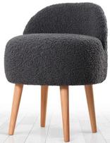 Pufas Hanah Home Rufmee, tamsiai pilka, 42 cm x 48 cm x 47 cm
