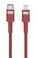 telefono laidai - Orsen S51 Type C to Lightning 3A 1m red - 1 nuotrauka