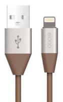 lightning usb a laidas - Orsen S31 Lightning Cable 2.1A 1.2m brown - 1 nuotrauka