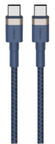 telefono laidai - Orsen S53 Type C to Type C 3A 1m blue - 1 nuotrauka