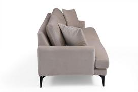 88 cm - Sofa Hanah Home Papira, smėlio, 175 x 90 x 88 cm - 4 nuotrauka