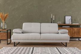 dviviete sofa lov - Sofa Hanah Home Mustang, balta, 199 x 99 x 83 cm - 7 nuotrauka