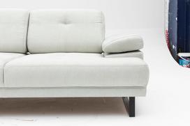 dviviete sofa lov - Sofa Hanah Home Mustang, balta, 199 x 99 x 83 cm - 8 nuotrauka