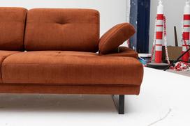 dviviete sofa lov - Sofa Hanah Home Mustang, oranžinė, 199 x 99 x 83 cm - 8 nuotrauka