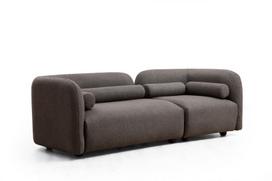 Sofa Hanah Home Victoria, pilka, universalus, 74 x 228 x 74 cm