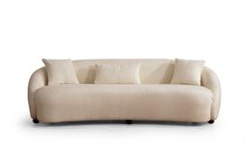 Sofa Hanah Home Napoli, kreminė, universalus, 64 x 230 x 75 cm