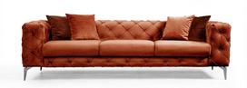 Sofa Hanah Home Como, oranžinė, universalus, 90 x 237 x 73 cm