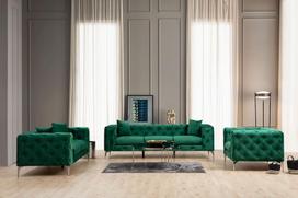zalia sofa dviviete - Sofa Hanah Home Como, žalia, universalus, 90 x 197 x 73 cm - 3 nuotrauka