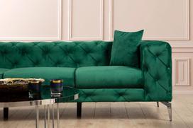 zalia sofa dviviete - Sofa Hanah Home Como, žalia, universalus, 90 x 197 x 73 cm - 4 nuotrauka