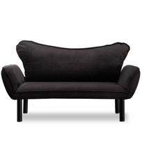 dviviete sofa lov - Sofa-lova Hanah Home Chatto, juoda, 140 x 65 x 70 cm - 2 nuotrauka