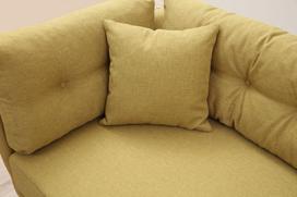 triviete sof - Sofa Hanah Home Mapa 3 Seat, geltona, 90 x 214 x 84 cm - 8 nuotrauka
