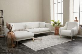 Pirkti Sofa-lova Hanah Home Simena, kreminė, kairinė, 133 x 266 x 80 cm - Photo 10