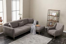 Pirkti Sofa-lova Hanah Home Simena, pilka, dešininė, 133 x 266 x 80 cm - Photo 6