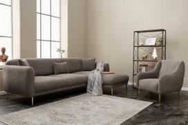 Pirkti Sofa-lova Hanah Home Simena, pilka, dešininė, 133 x 266 x 80 cm - Photo 7