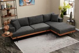 Pirkti Kampinė sofa Hanah Home Liva, antracito, dešininė, 76 x 227 x 94 cm - Photo 2