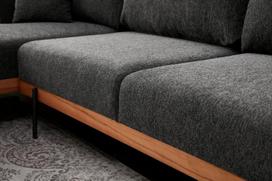 Pirkti Kampinė sofa Hanah Home Liva, antracito, dešininė, 76 x 227 x 94 cm - Photo 3