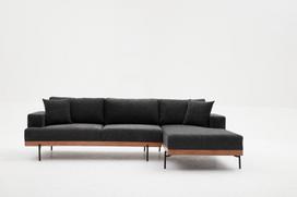 Pirkti Kampinė sofa Hanah Home Liva, antracito, dešininė, 76 x 227 x 94 cm - Photo 6