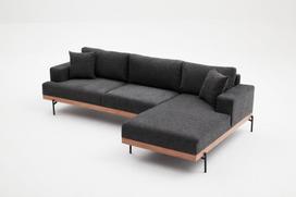 Pirkti Kampinė sofa Hanah Home Liva, antracito, dešininė, 76 x 227 x 94 cm - Photo 7