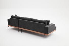 Pirkti Kampinė sofa Hanah Home Liva, antracito, dešininė, 76 x 227 x 94 cm - Photo 8