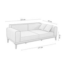 sofa lova hanah - Sofa-lova Hanah Home Liones, pilka, universalus, 94 x 223 x 82 cm - 10 nuotrauka