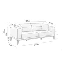 sofa lova hanah - Sofa-lova Hanah Home Liones, pilka, universalus, 94 x 223 x 82 cm - 11 nuotrauka