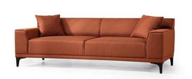 Sofa Hanah Home Petra 3, oranžinė, universalus, 69 x 212 x 86 cm