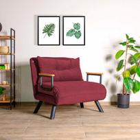 fotelis hanah - Sofa-lova Hanah Home Sando 1-Seat, raudona, 78 x 60 x 78 cm - 5 nuotrauka