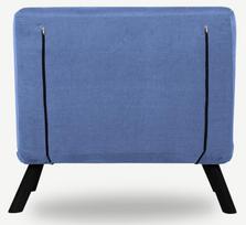 fotelis hanah - Sofa-lova Hanah Home Sando 1-Seat, mėlyna, 78 x 60 x 78 cm - 4 nuotrauka