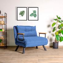 fotelis hanah - Sofa-lova Hanah Home Sando 1-Seat, mėlyna, 78 x 60 x 78 cm - 5 nuotrauka