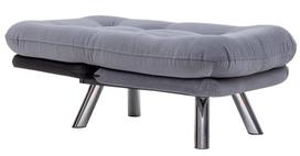 sofa kreslas fotelis - Atlošiamas krėslas Hanah Home Misa Solo Small, pilkas - 3 nuotrauka