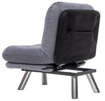 sofa kreslas fotelis - Atlošiamas krėslas Hanah Home Misa Solo Small, pilkas - 6 nuotrauka