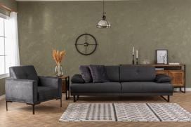 fotelis hanah - Fotelis Hanah Home Mustang, antracito, 88 cm x 86 cm x 88 cm - 3 nuotrauka