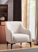 fotelis hanah - Fotelis Hanah Home Belissimo, baltas, 77 cm x 94 cm x 87 cm - 3 nuotrauka