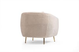 fotelis smelio spalvos - Fotelis Hanah Home Istiridye, smėlio, 85 cm x 85 cm x 80 cm - 2 nuotrauka
