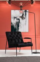 fotelis hanah - Fotelis Hanah Home Matilda, juodas, 75 cm x 80 cm x 85 cm - 3 nuotrauka