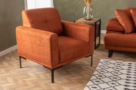 Fotelis Hanah Home Mustang, oranžinis, 88 cm x 86 cm x 88 cm