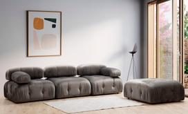 sofa kreslas fotelis - Fotelis Hanah Home Bubble O1, pilkas, 95 cm x 95 cm x 75 cm - 5 nuotrauka