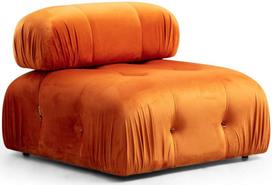 Fotelis Hanah Home Bubble O1, oranžinis, 95 cm x 95 cm x 75 cm