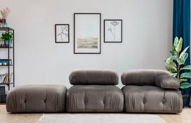 sofa kreslas fotelis - Fotelis Hanah Home Bubble 1R, pilkas, 95 cm x 95 cm x 75 cm - 4 nuotrauka