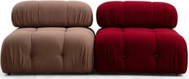 sofa kreslas fotelis - Fotelis Hanah Home Bubble O1, raudonas, 95 cm x 95 cm x 75 cm - 3 nuotrauka