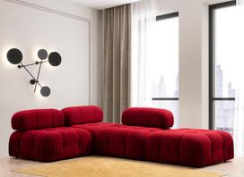 sofa kreslas fotelis - Fotelis Hanah Home Bubble O1, raudonas, 95 cm x 95 cm x 75 cm - 9 nuotrauka