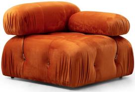 Fotelis Hanah Home Bubble 1R, oranžinis, 95 cm x 95 cm x 75 cm