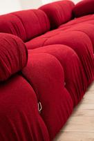 sofa kreslas fotelis - Fotelis Hanah Home Bubble L1, raudonas, 95 cm x 95 cm x 75 cm - 8 nuotrauka