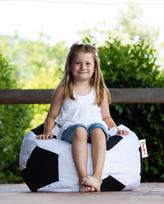 Sėdmaišis Hanah Home Football Kids Pouffe 248FRN1136, baltas/juodas